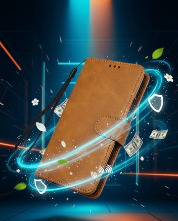 Classic Leather Wallet Flip Case