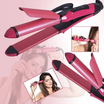 Nova 2 In 1 Hair Curler & Straightener