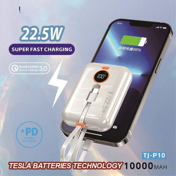 J-Cell Power Bank 10000mAh (PD 22.5W Fast Chag)rgin